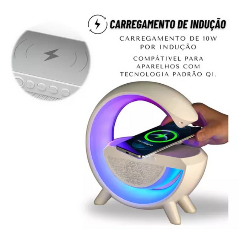 Luminária De Mesa Smart Speaker Station